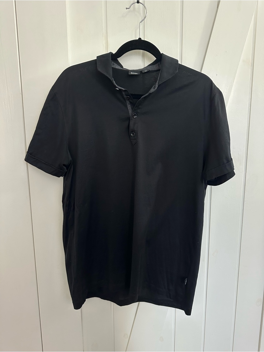 Hugo Boss Men's Black Short-Sleeve Polo - Size XL